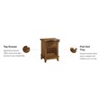 Homestyles Arts & Crafts Wood Nightstand in Brown