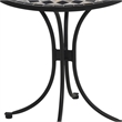 Homestyles Laguna Metal Outdoor Bistro Table in Black