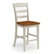 Homestyles Monarch Wood Counter Stool in Off White