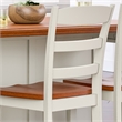 Homestyles Monarch Wood Counter Stool in Off White