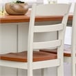 Homestyles Monarch Wood Counter Stool in Off White