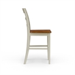 Homestyles Monarch Wood Counter Stool in Off White