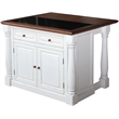 Homestyles Monarch Wood Kitchen Island Set in Off White