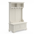 Homestyles Naples Wood Hall Tree in Off White