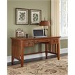Homestyles Arts & Crafts Wood Executive Desk in Brown