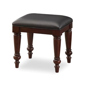 homestyles lafayette wood vanity bench in brown
