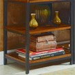 Homestyles Modern Craftsman Wood Media Tower in Brown