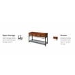 Homestyles Modern Craftsman Wood Console Table in Brown