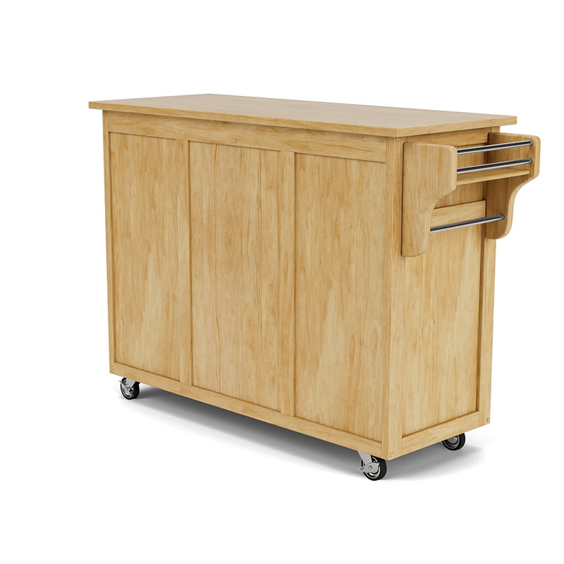 Homestyles Create-a-Cart Wood Kitchen Cart in Brown | Cymax Business