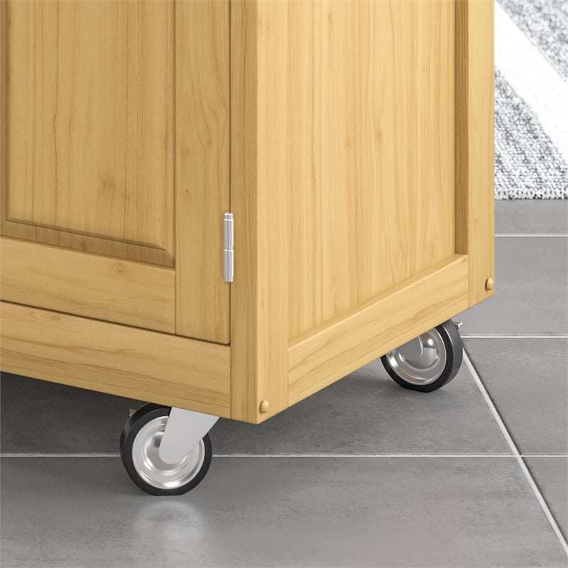 Homestyles Create-a-Cart Wood Rolling Kitchen Cart in Brown