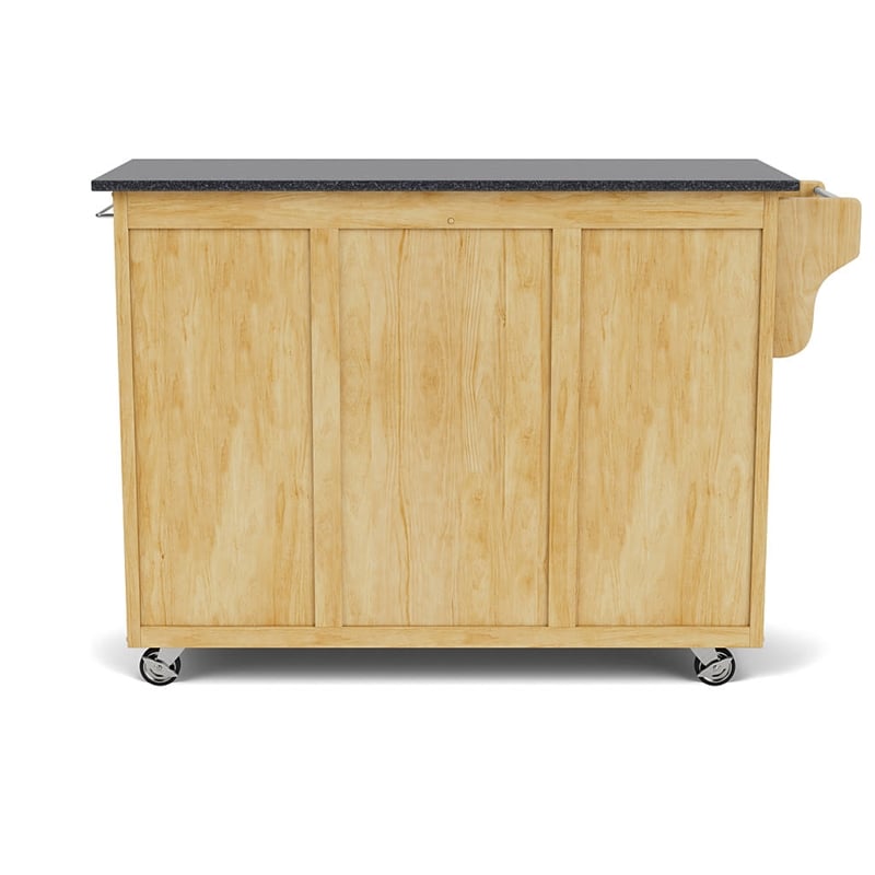 Homestyles Create-a-Cart Wood Rolling Kitchen Cart in Brown