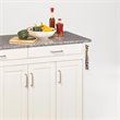 Homestyles Create-a-Cart Wood Rolling Kitchen Cart in Off White