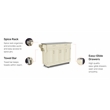Homestyles Create-a-Cart Wood Rolling Kitchen Cart in Off White