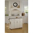 Homestyles Create-a-Cart Wood Rolling Kitchen Cart in Off White