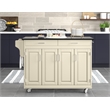 Homestyles Create-a-Cart Wood Rolling Kitchen Cart in Off White