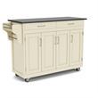 Homestyles Create-a-Cart Wood Rolling Kitchen Cart in Off White