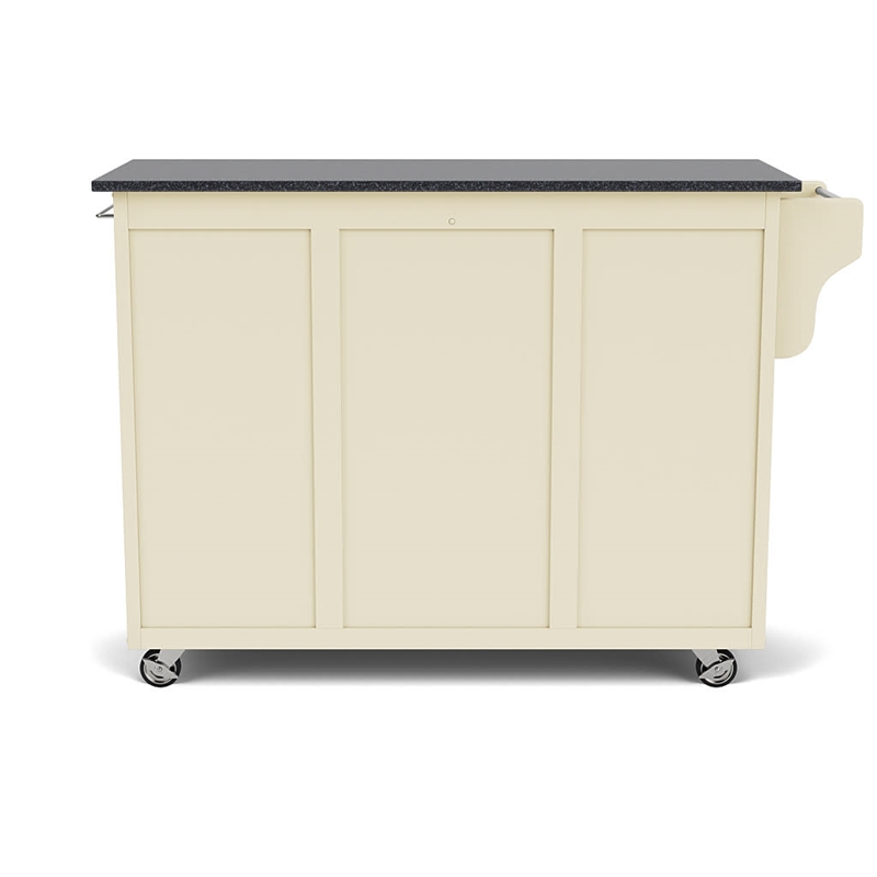 Homestyles Create-a-Cart Wood Rolling Kitchen Cart in Off White