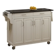 Homestyles Create-a-Cart Wood Rolling Kitchen Cart in Off White