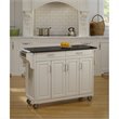 Homestyles Create-a-Cart Wood Rolling Kitchen Cart in Off White