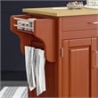 Homestyles Create-a-Cart Wood Rolling Kitchen Cart in Brown