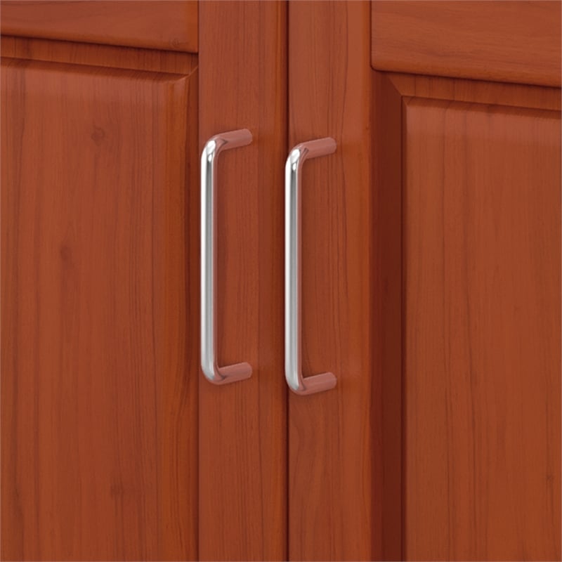 homestyles create-a-cart wood rolling kitchen cart in brown