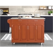 Homestyles Create-a-Cart Wood Rolling Kitchen Cart in Brown