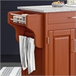 Homestyles Create-a-Cart Wood Rolling Kitchen Cart in Brown