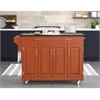 Homestyles Create-a-Cart Wood Rolling Kitchen Cart in Brown