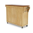 Homestyles Create-a-Cart Wood Rolling Kitchen Cart in Brown