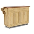 Homestyles Create-a-Cart in Natural Finish with Oak Top