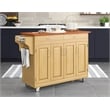 Homestyles Create-a-Cart in Natural Finish with Oak Top