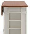 Homestyles Americana Wood Kitchen Island Set in Off White