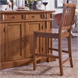Homestyles Americana Wood Kitchen Island Set in Brown