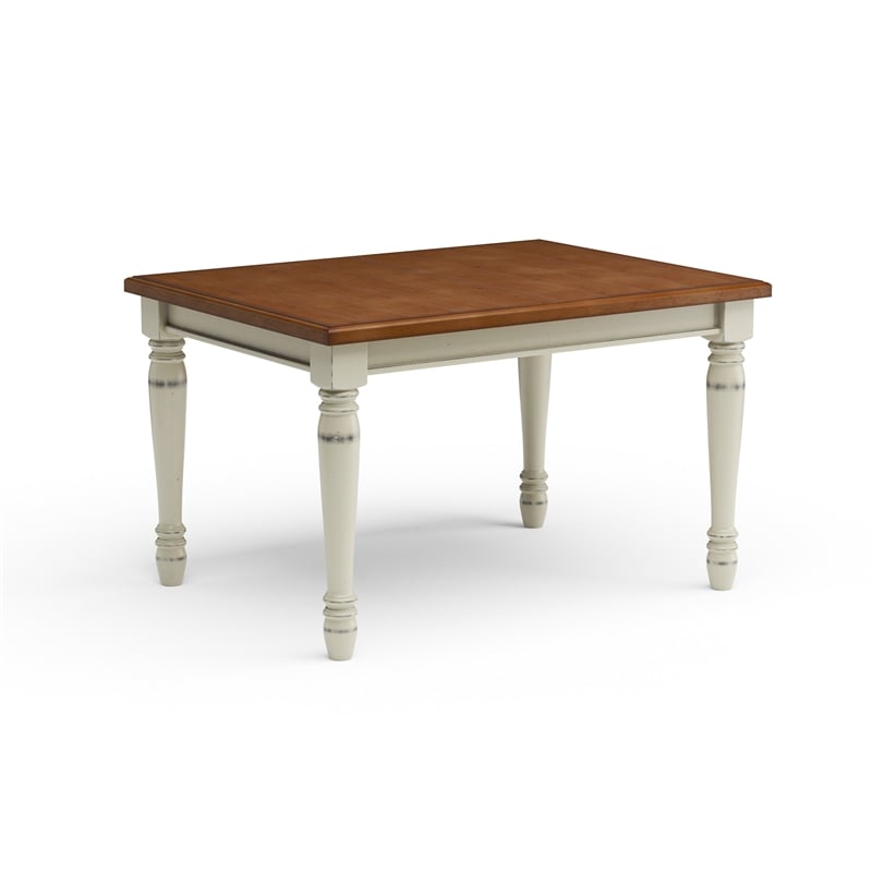 Homestyles Monarch Wood Dining Table in Off White | Cymax Business