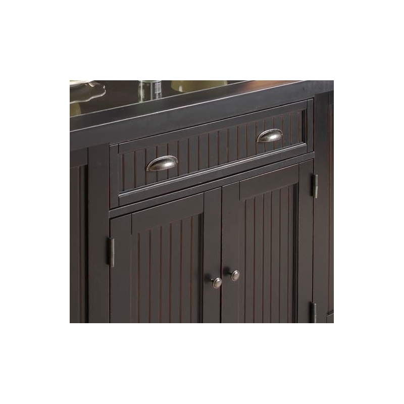 Homestyles Nantucket Wood 3 Piece Kitchen Island Set In Black   427215 10 L 