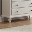 Homestyles Bermuda Engineered Wood 4-Drawers Bedroom Chest in Off White