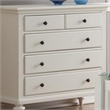 Homestyles Bermuda Engineered Wood 4-Drawers Bedroom Chest in Off White