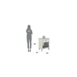 Homestyles Bermuda Off White Nightstand