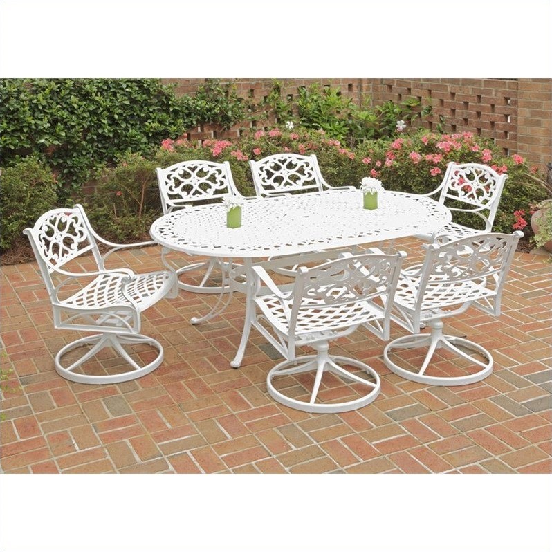 7pc metal folding patio dining set