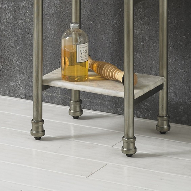 Homestyles Orleans Stainless Steel Six Tier Shelf in Gray