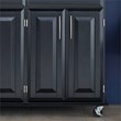 Homestyles Dolly Madison Wood Rolling Kitchen Cart in Black