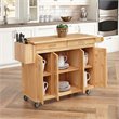 Home Styles General Line Hardwood/Engineered Wood Kitchen Cart in Natural