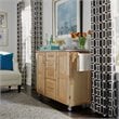 Homestyles General Line Wood Kitchen Cart in Brown