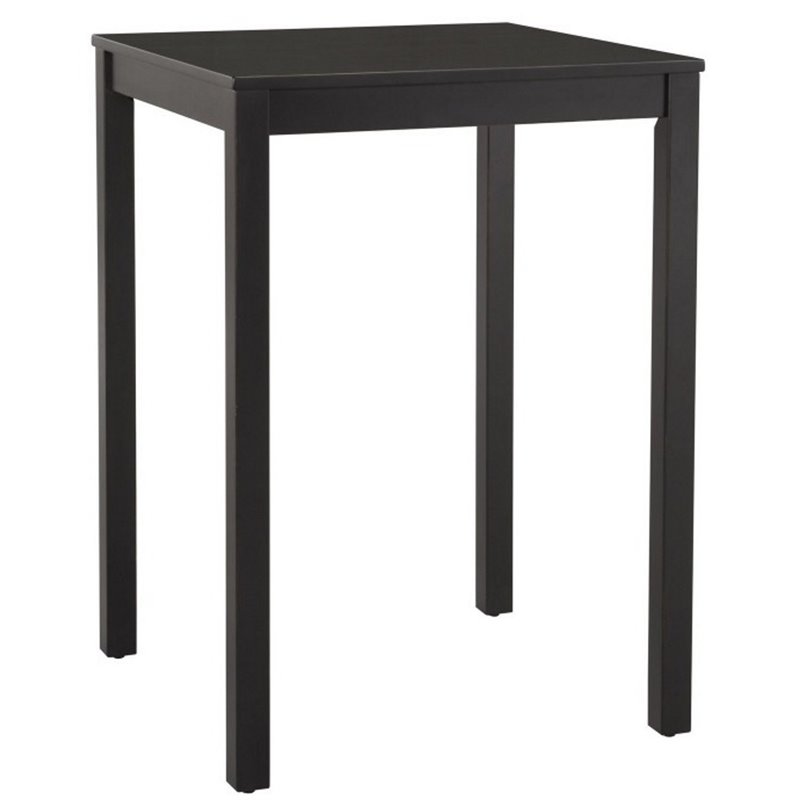 black wood high top table