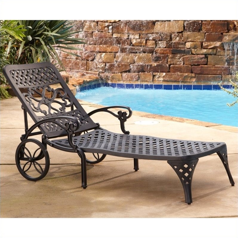 Black Chaise Lounge Chair 555483