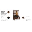 Homestyles General Line Hardwood Hall Tree with Lift-Up Storage Seat in Cherry