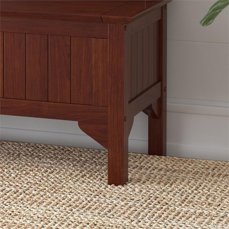 Homestyles General Line Hardwood Hall Tree with Lift-Up Storage Seat in Cherry