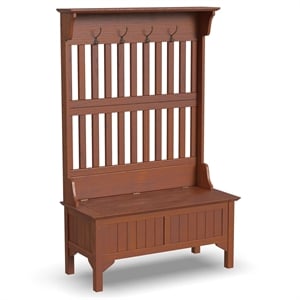 Homestyles Homestead Full Hall Tree in Cottage Oak