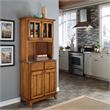 Homestyles Buffet of Buffets Wood Buffet with Hutch in Brown