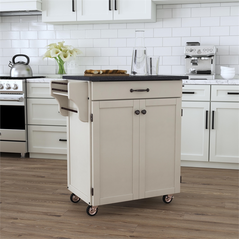 Homestyles Cuisine Kitchen Cart, Cherry, Stainless Top